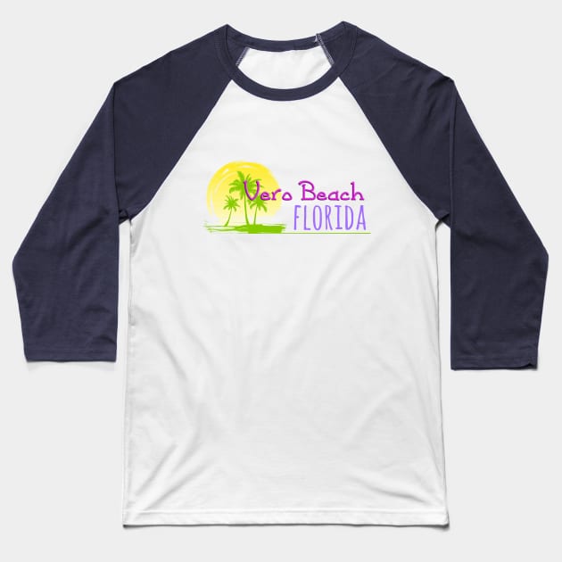 Life's a Beach: Vero Beach, Florida Baseball T-Shirt by Naves